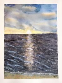 2021-01-12 Sonnenuntergang an der Nordsee